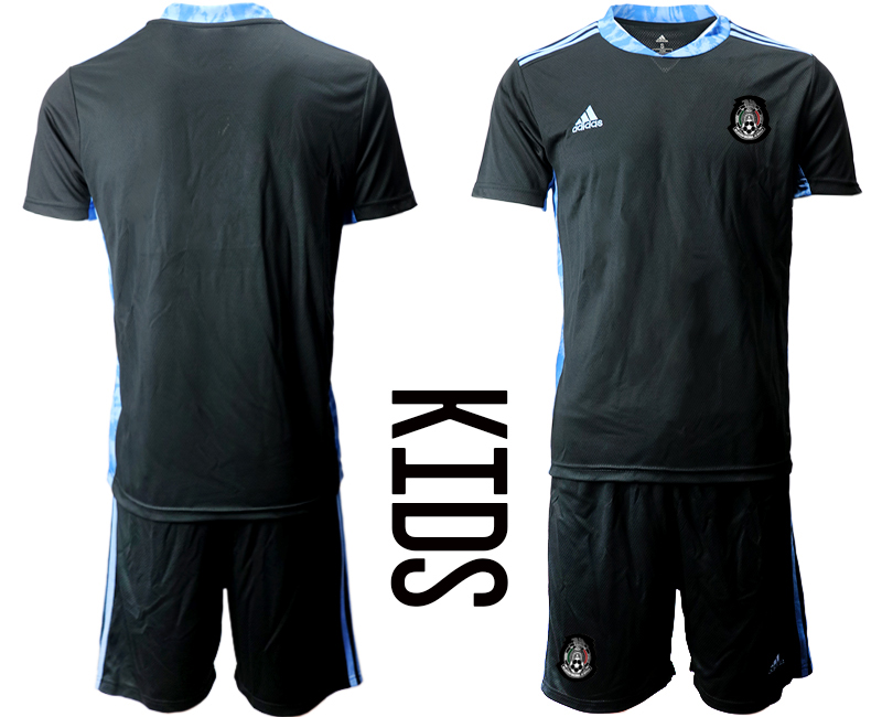 Youth 2020-2021 Season National team Mexico goalkeeper black Soccer Jersey